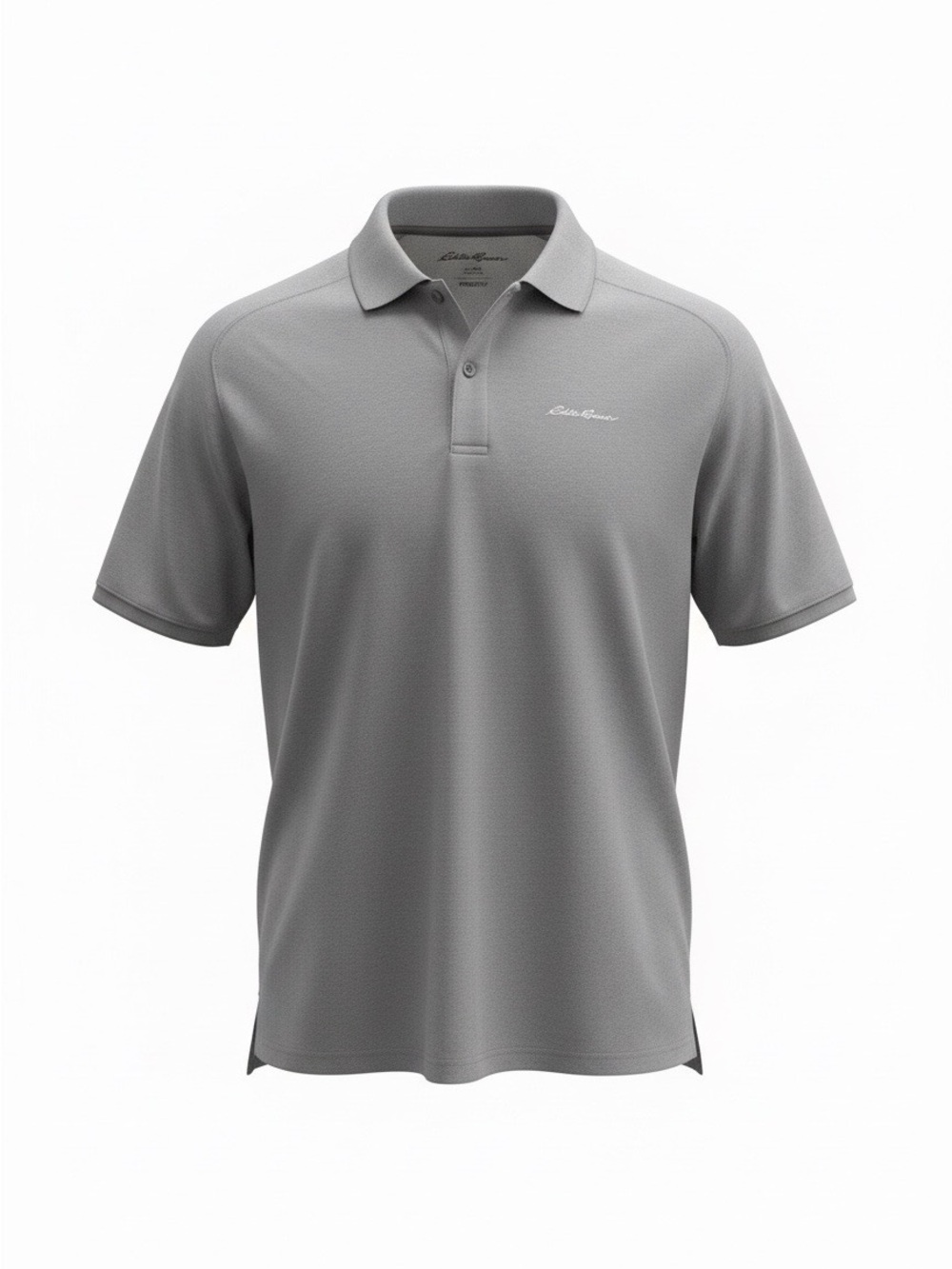 Eddie Bauer Men's Light Gray Performance Freedry Polo